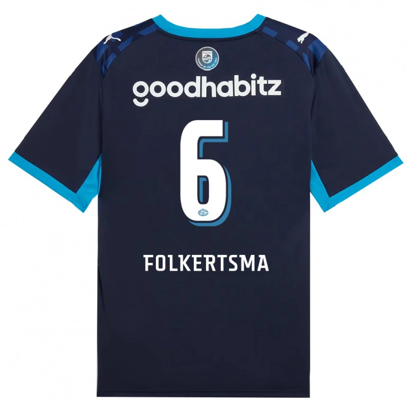 Danxen Donna Maglia Sisca Folkertsma #6 Blu Dodger Blu Reale Kit Gara Third 2026/27 Maglietta