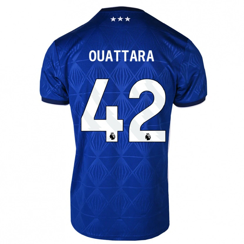 Danxen Donna Maglia Abdoul Ouattara #42 Blu Medio Bianco Rosso Kit Gara Home 2026/27 Maglietta