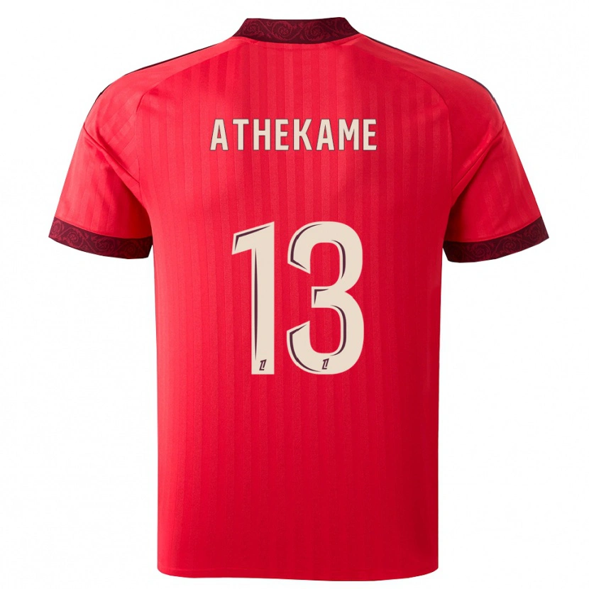 Danxen Donna Maglia Zachary Athekame #13 Borgogna Rosso Bianco Kit Gara Away 2026/27 Maglietta