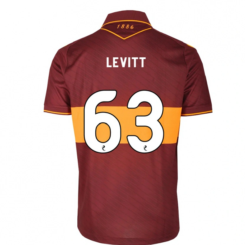 Danxen Donna Maglia Dylan Levitt #63 Marrone Arancione Kit Gara Away 2026/27 Maglietta