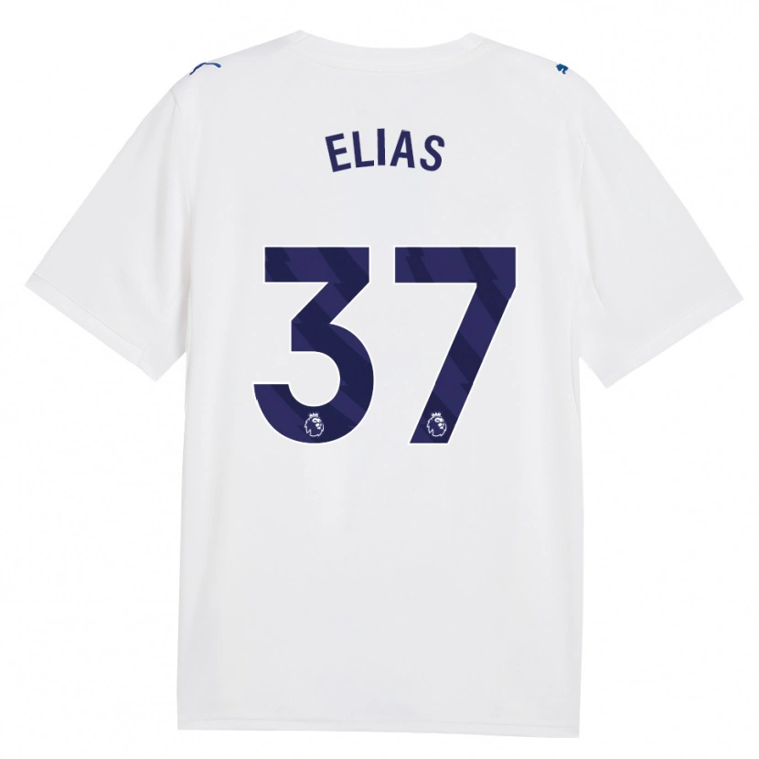 Danxen Bambino Maglia Allan Andrade Elias #37 Blu Scuro Bianco Kit Gara Third 2026/27 Maglietta