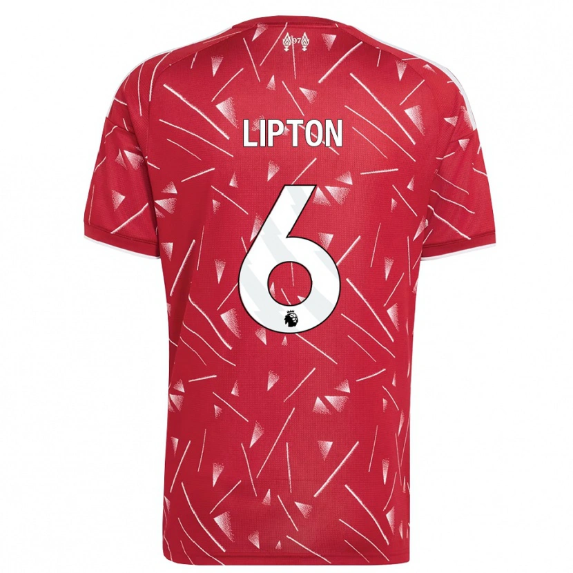 Danxen Bambino Maglia Joe Lipton #6 Bianco Rosso Kit Gara Home 2026/27 Maglietta