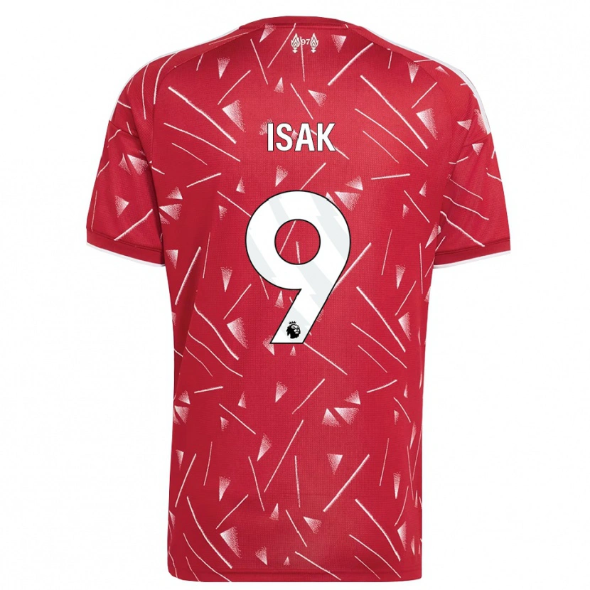 Danxen Bambino Maglia Alexander Isak #9 Bianco Rosso Kit Gara Home 2026/27 Maglietta