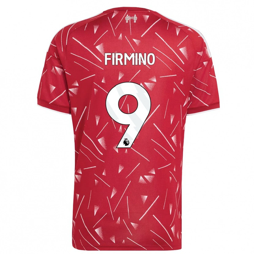 Danxen Bambino Maglia Roberto Firmino #9 Bianco Rosso Kit Gara Home 2026/27 Maglietta