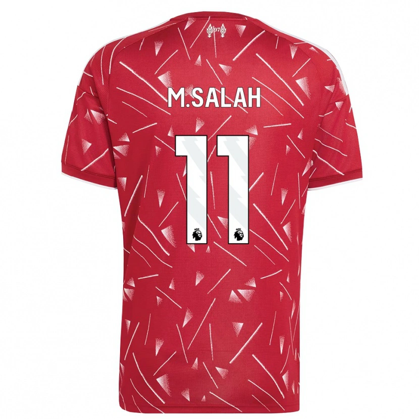 Danxen Bambino Maglia Mohamed Salah #11 Bianco Rosso Kit Gara Home 2026/27 Maglietta
