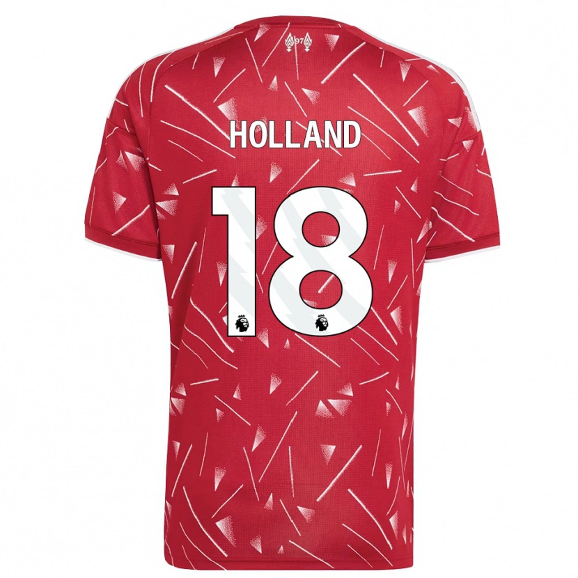 Danxen Bambino Maglia Ceri Holland #18 Bianco Rosso Kit Gara Home 2026/27 Maglietta