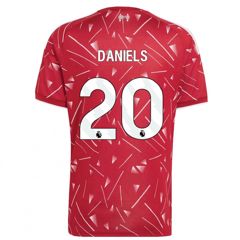 Danxen Bambino Maglia Yana Daniels #20 Bianco Rosso Kit Gara Home 2026/27 Maglietta