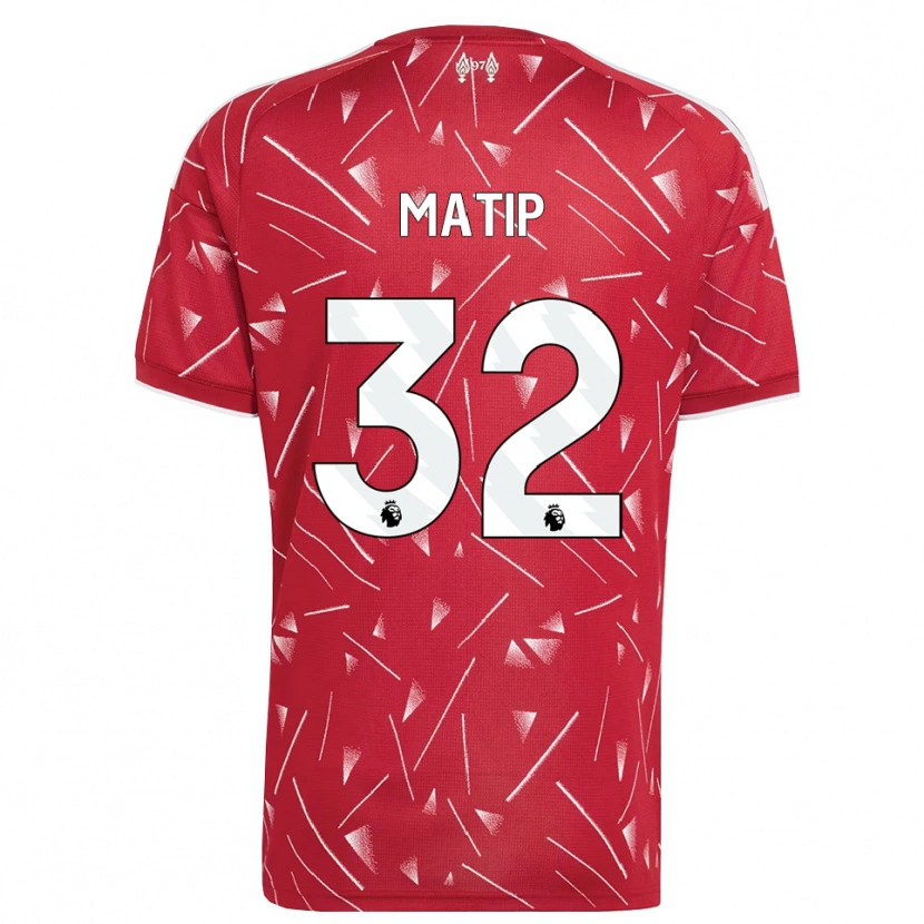 Danxen Bambino Maglia Joel Matip #32 Bianco Rosso Kit Gara Home 2026/27 Maglietta