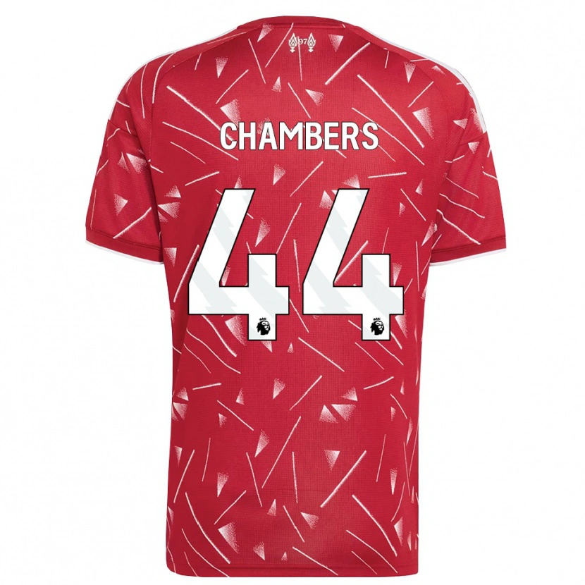 Danxen Bambino Maglia Luke Chambers #44 Bianco Rosso Kit Gara Home 2026/27 Maglietta