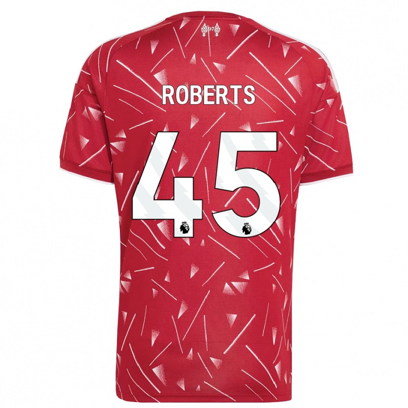 Danxen Bambino Maglia Iwan Roberts #45 Bianco Rosso Kit Gara Home 2026/27 Maglietta