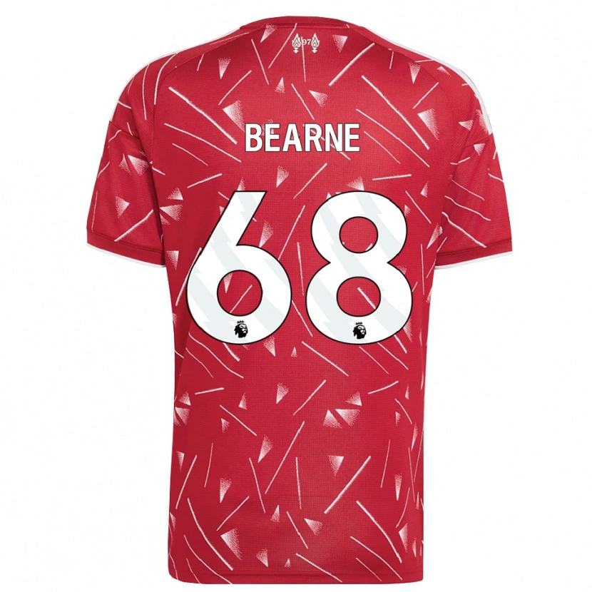 Danxen Bambino Maglia Jack Bearne #68 Bianco Rosso Kit Gara Home 2026/27 Maglietta