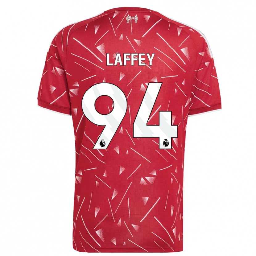 Danxen Bambino Maglia Michael Laffey #94 Bianco Rosso Kit Gara Home 2026/27 Maglietta