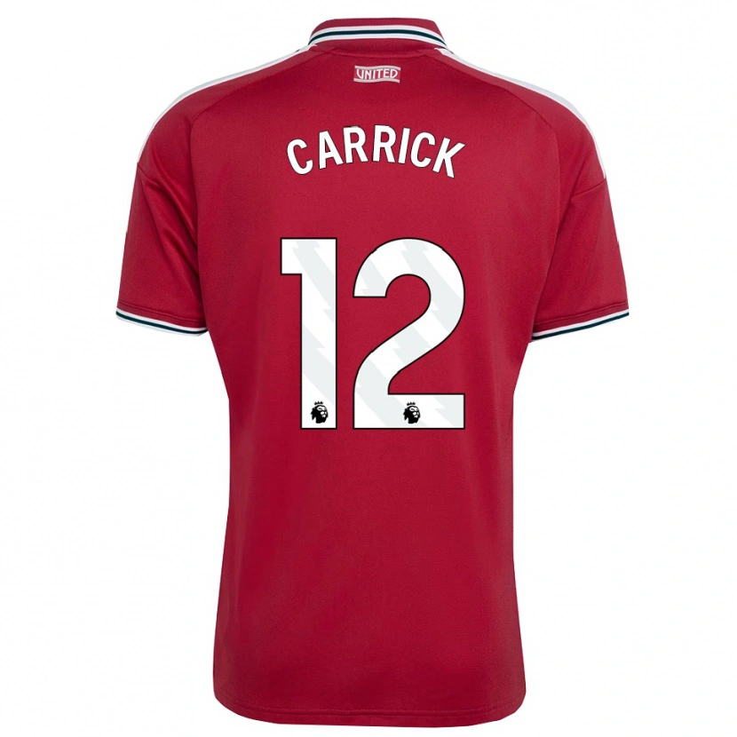 Danxen Bambino Maglia Jacey Carrick #12 Rosso Giallo Bianco Kit Gara Home 2026/27 Maglietta
