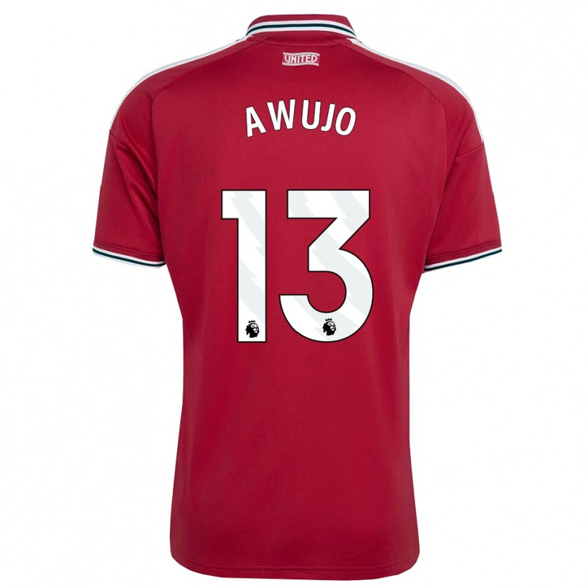 Danxen Bambino Maglia Simi Awujo #13 Rosso Giallo Bianco Kit Gara Home 2026/27 Maglietta