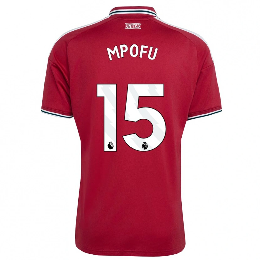 Danxen Bambino Maglia Camron Mpofu #15 Rosso Giallo Bianco Kit Gara Home 2026/27 Maglietta
