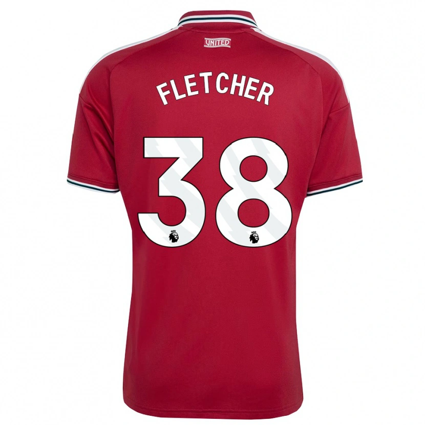 Danxen Bambino Maglia Jack Fletcher #38 Rosso Giallo Bianco Kit Gara Home 2026/27 Maglietta