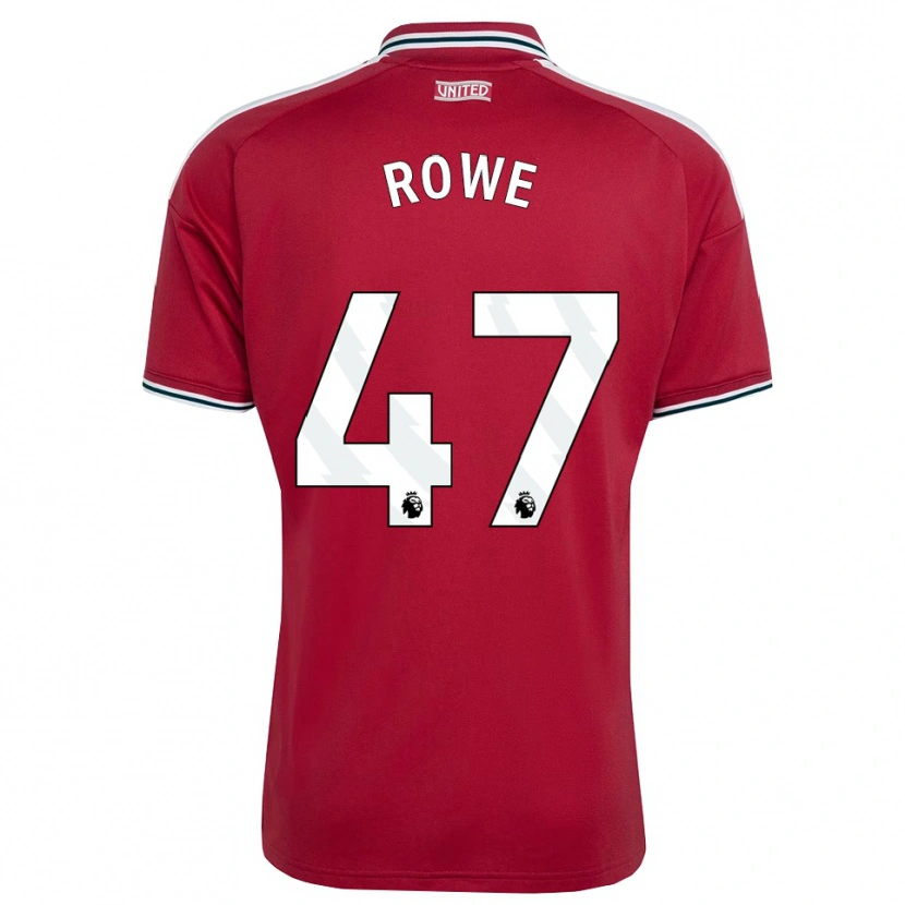 Danxen Bambino Maglia Tommy Rowe #47 Rosso Giallo Bianco Kit Gara Home 2026/27 Maglietta
