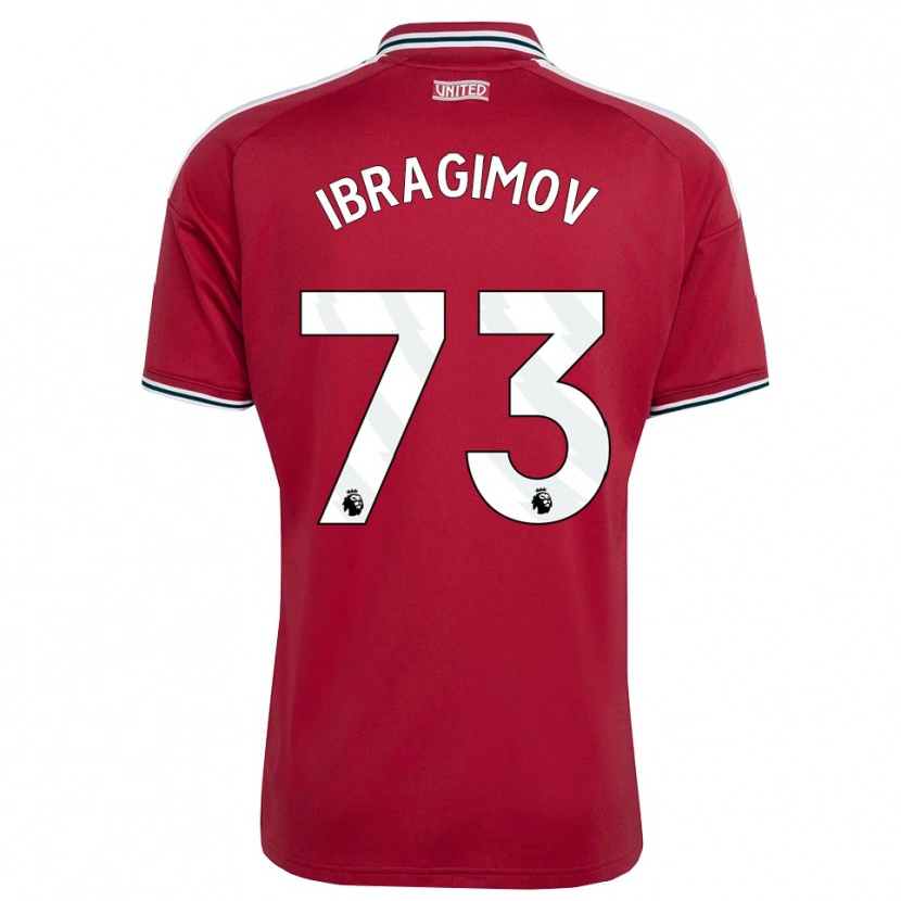 Danxen Bambino Maglia Amir Ibragimov #73 Rosso Giallo Bianco Kit Gara Home 2026/27 Maglietta