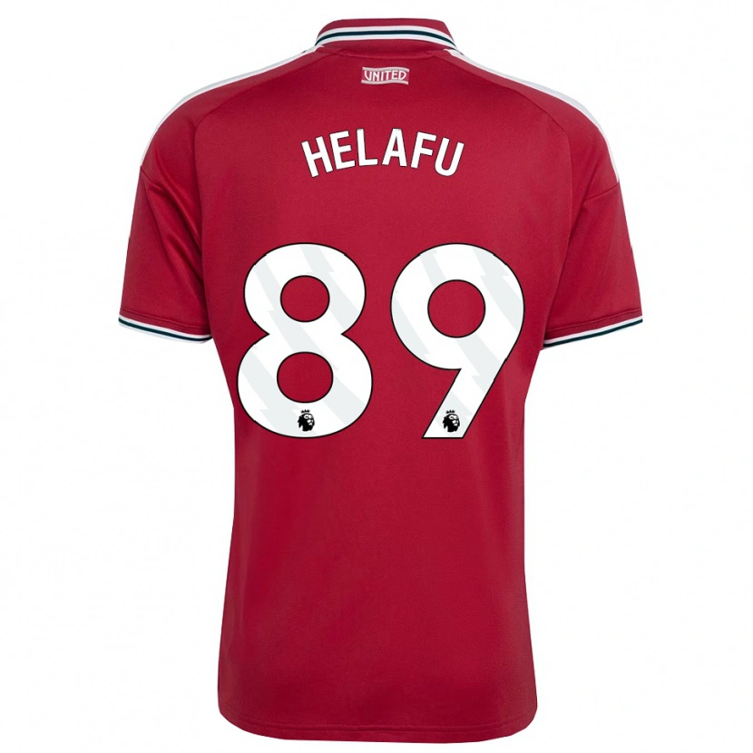 Danxen Bambino Maglia Yuel Helafu #89 Rosso Giallo Bianco Kit Gara Home 2026/27 Maglietta