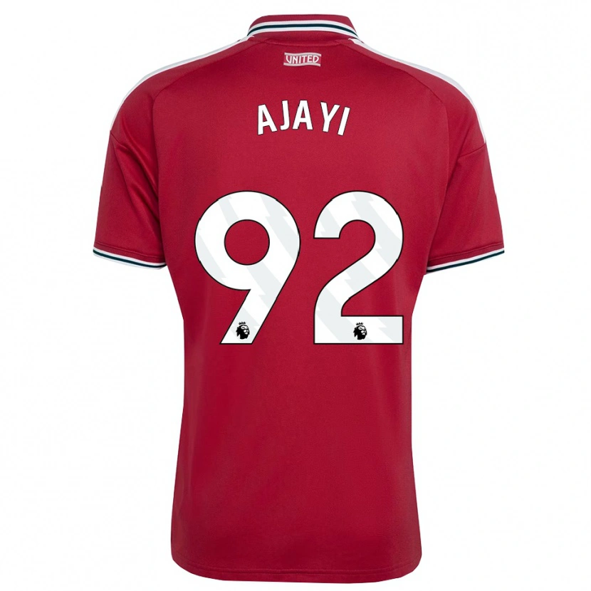 Danxen Bambino Maglia Noah Ajayi #92 Rosso Giallo Bianco Kit Gara Home 2026/27 Maglietta