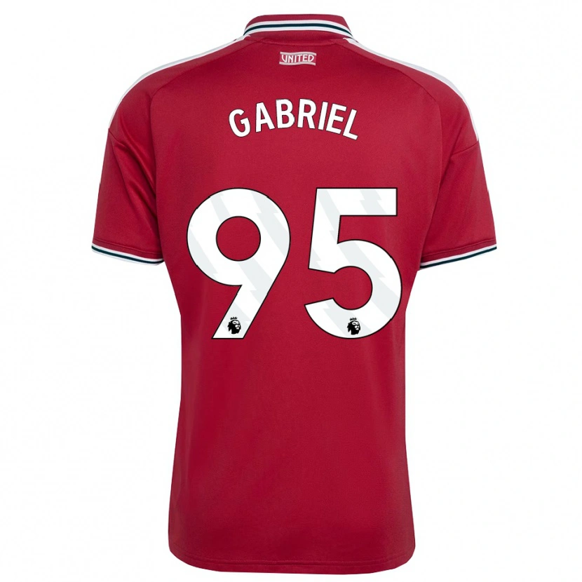 Danxen Bambino Maglia Jj Gabriel #95 Rosso Giallo Bianco Kit Gara Home 2026/27 Maglietta