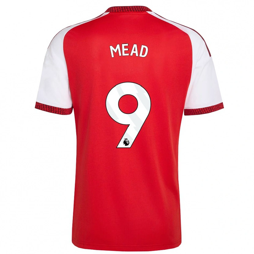 Danxen Bambino Maglia Beth Mead #9 Rosso Bianco Nero Kit Gara Home 2026/27 Maglietta