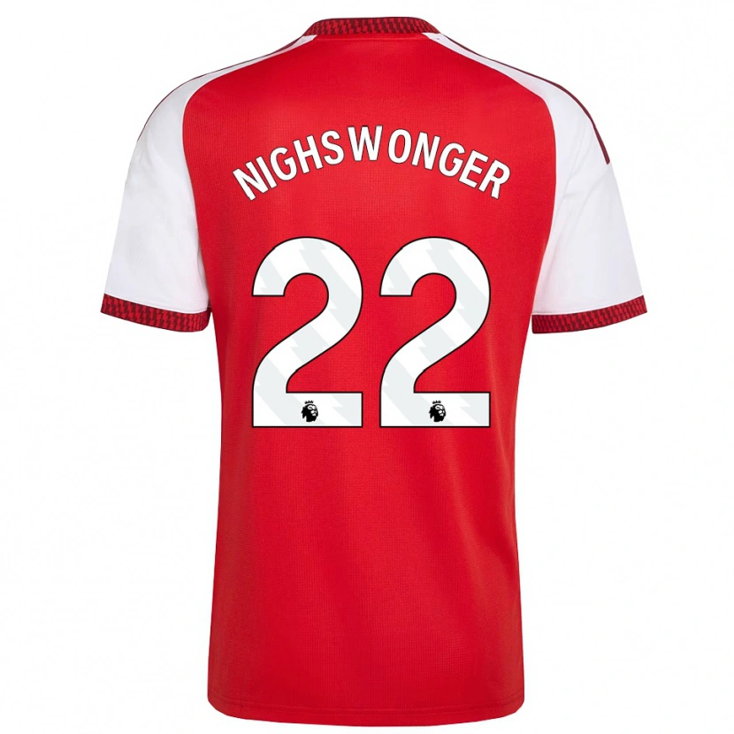 Danxen Bambino Maglia Jenna Nighswonger #22 Rosso Bianco Nero Kit Gara Home 2026/27 Maglietta