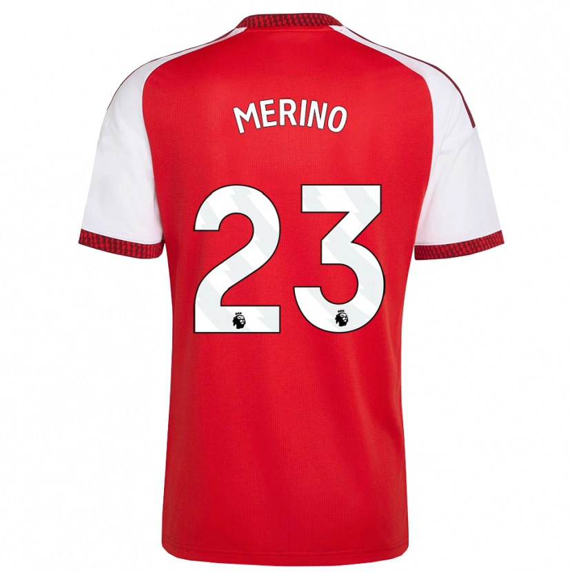 Danxen Bambino Maglia Mikel Merino #23 Rosso Bianco Nero Kit Gara Home 2026/27 Maglietta