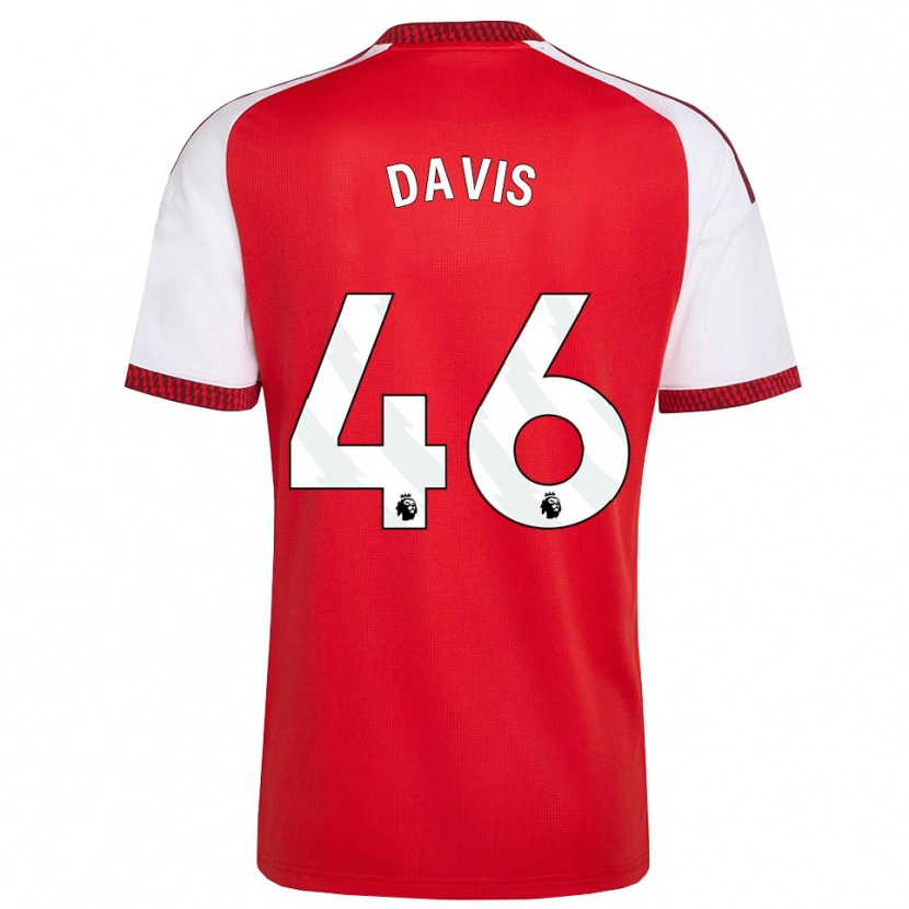 Danxen Bambino Maglia Timi Davis #46 Rosso Bianco Nero Kit Gara Home 2026/27 Maglietta