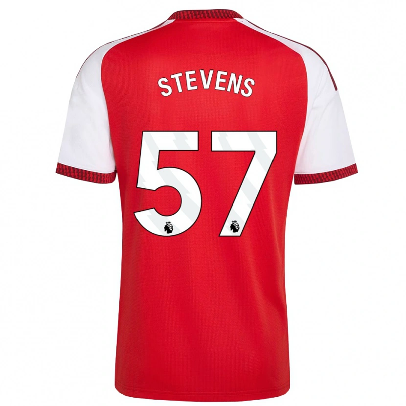 Danxen Bambino Maglia Archie Stevens #57 Rosso Bianco Nero Kit Gara Home 2026/27 Maglietta