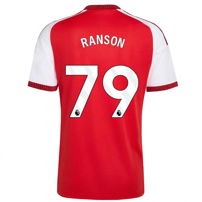 Danxen Bambino Maglia Khari Ranson #79 Rosso Bianco Nero Kit Gara Home 2026/27 Maglietta