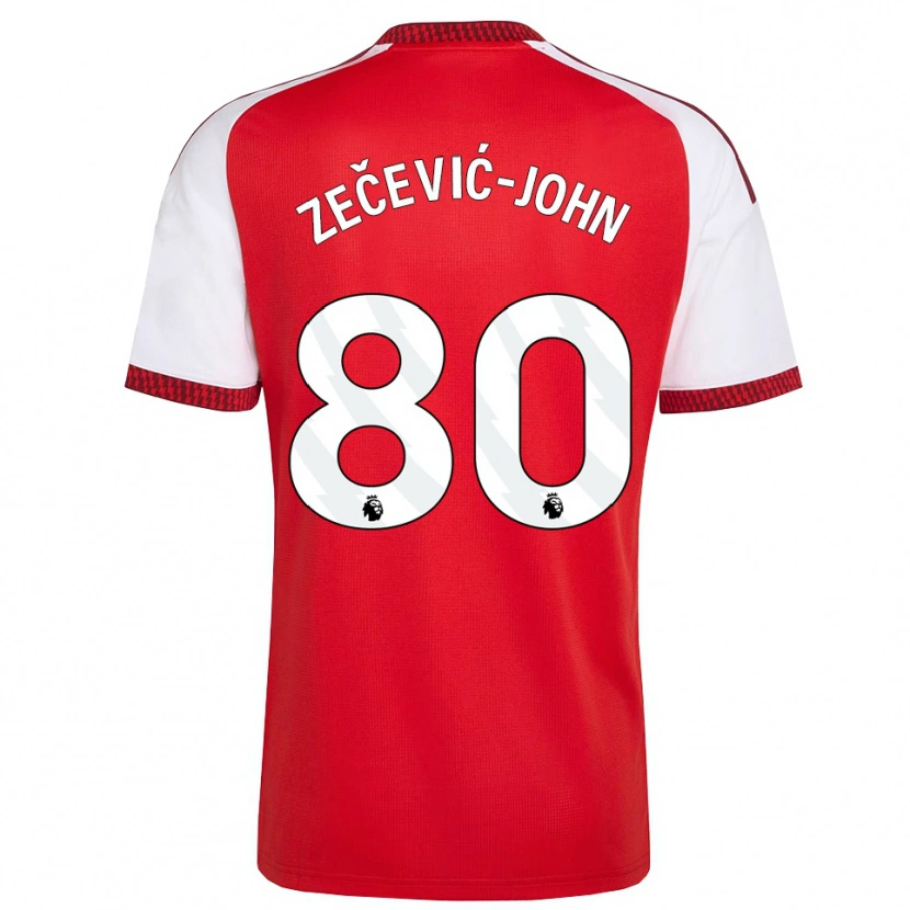Danxen Bambino Maglia Louis Zečević-John #80 Rosso Bianco Nero Kit Gara Home 2026/27 Maglietta