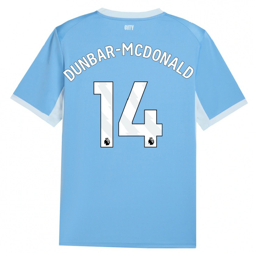Danxen Bambino Maglia Christian Dunbar-Mcdonald #14 Azzurro Chiaro Bianco Kit Gara Home 2026/27 Maglietta