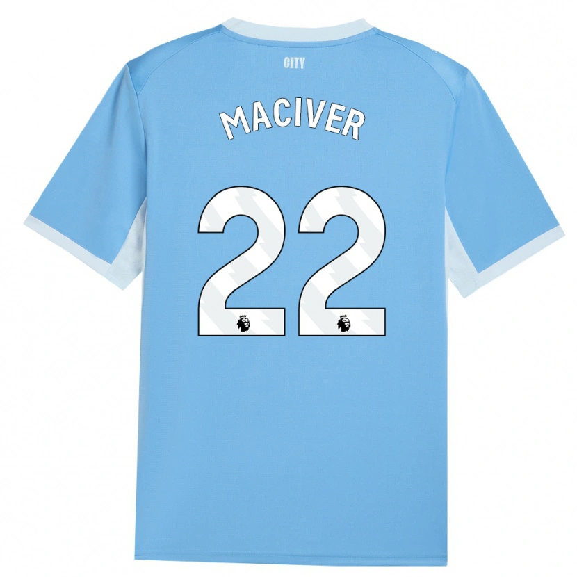 Danxen Bambino Maglia Sandy Maciver #22 Azzurro Chiaro Bianco Kit Gara Home 2026/27 Maglietta