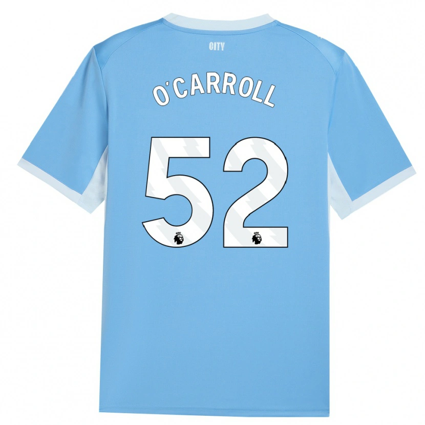 Danxen Bambino Maglia Eve O'carroll #52 Azzurro Chiaro Bianco Kit Gara Home 2026/27 Maglietta