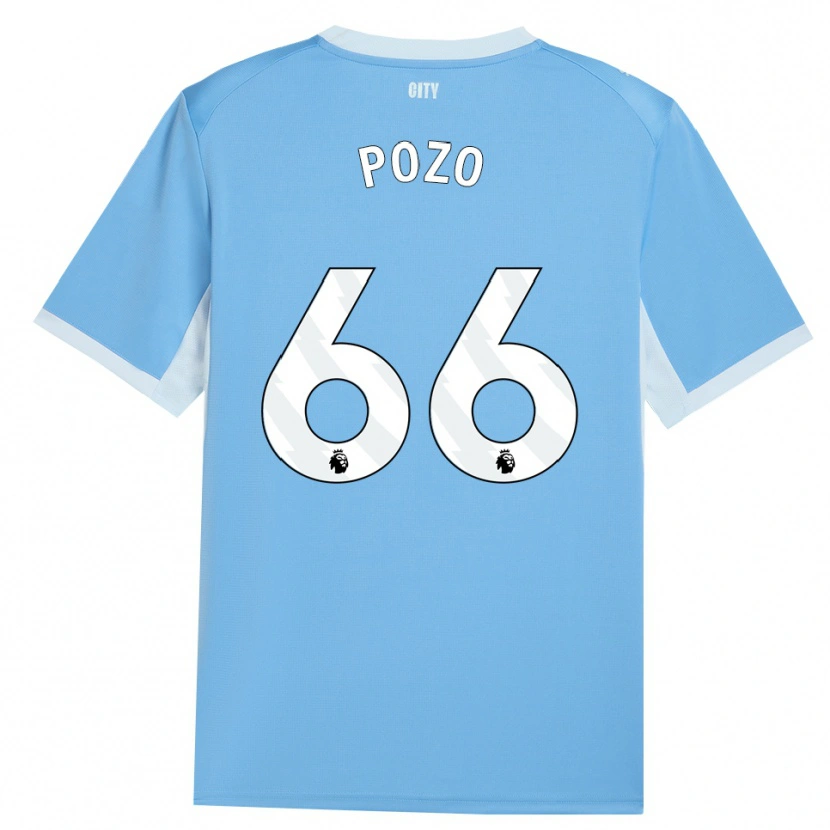 Danxen Bambino Maglia Iker Pozo #66 Azzurro Chiaro Bianco Kit Gara Home 2026/27 Maglietta