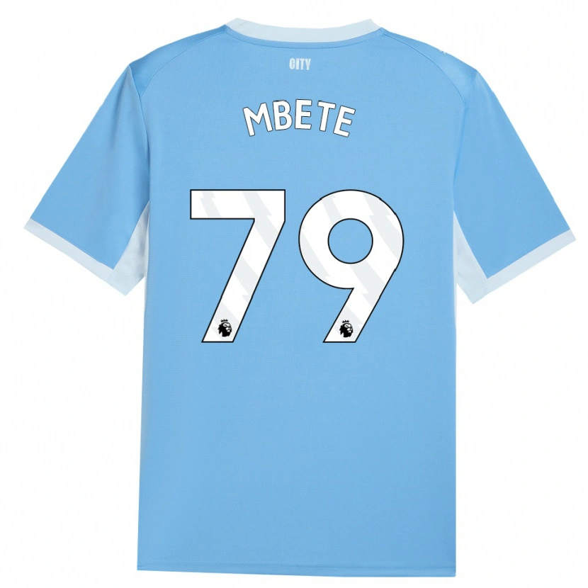 Danxen Bambino Maglia Luke Mbete #79 Azzurro Chiaro Bianco Kit Gara Home 2026/27 Maglietta
