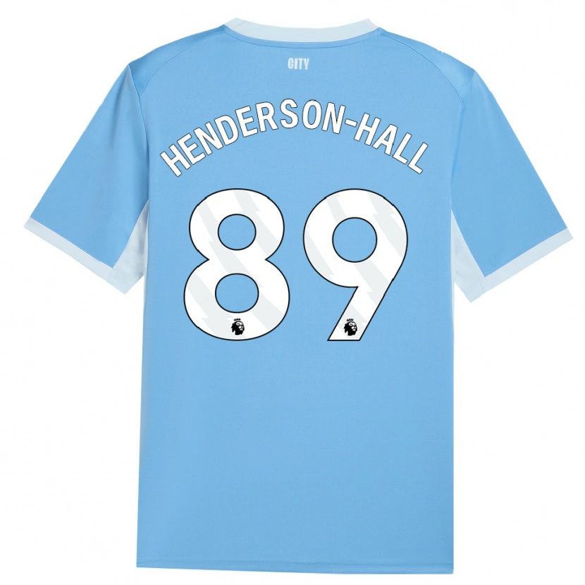 Danxen Bambino Maglia Matty Henderson-Hall #89 Azzurro Chiaro Bianco Kit Gara Home 2026/27 Maglietta
