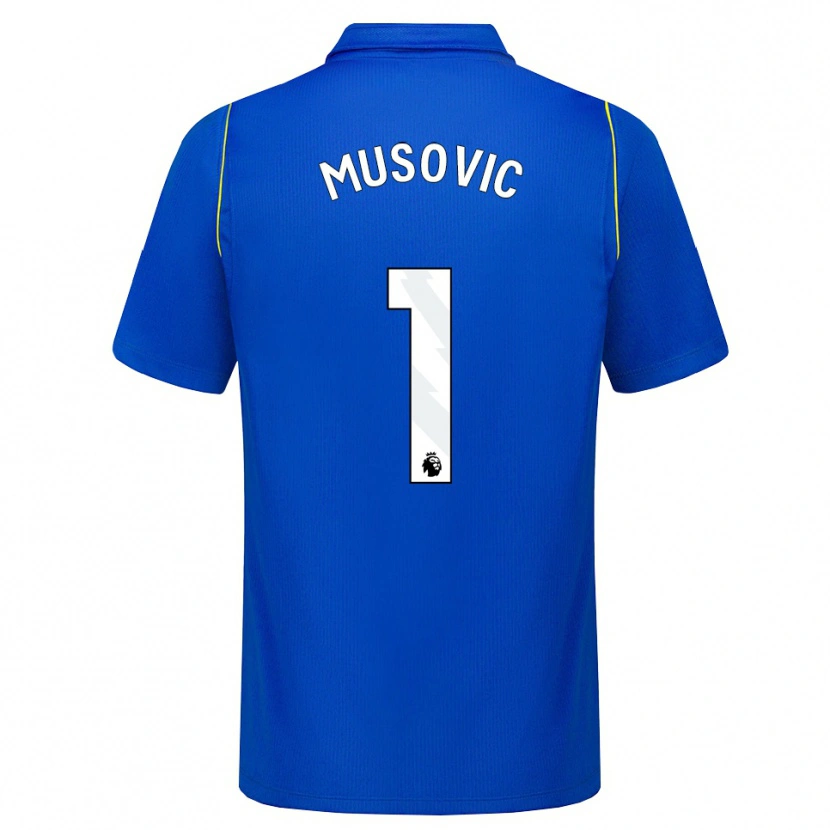 Danxen Bambino Maglia Zecira Musovic #1 Blu Giallo Kit Gara Home 2026/27 Maglietta