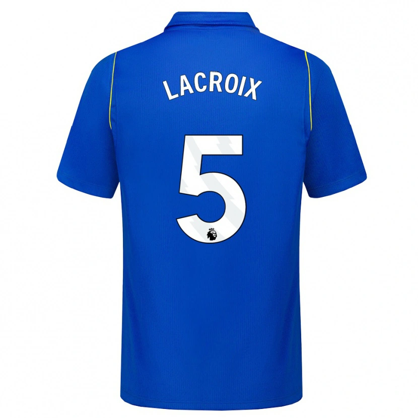 Danxen Bambino Maglia Maxence Lacroix #5 Blu Giallo Kit Gara Home 2026/27 Maglietta