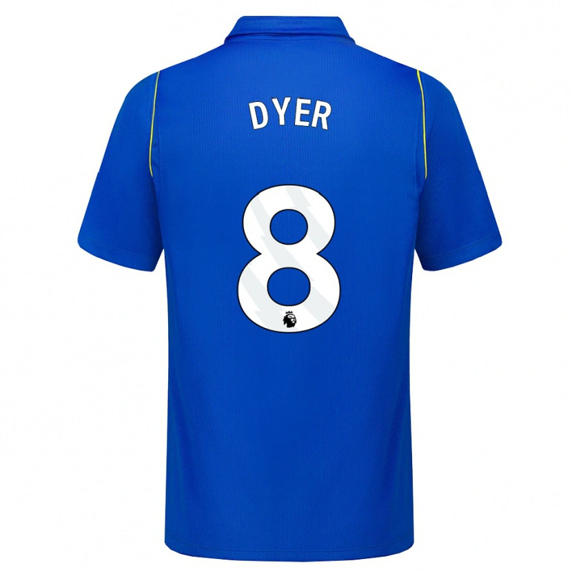 Danxen Bambino Maglia Kiano Dyer #8 Blu Giallo Kit Gara Home 2026/27 Maglietta