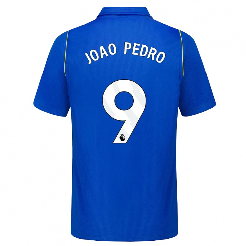 Danxen Bambino Maglia João Pedro #9 Blu Giallo Kit Gara Home 2026/27 Maglietta