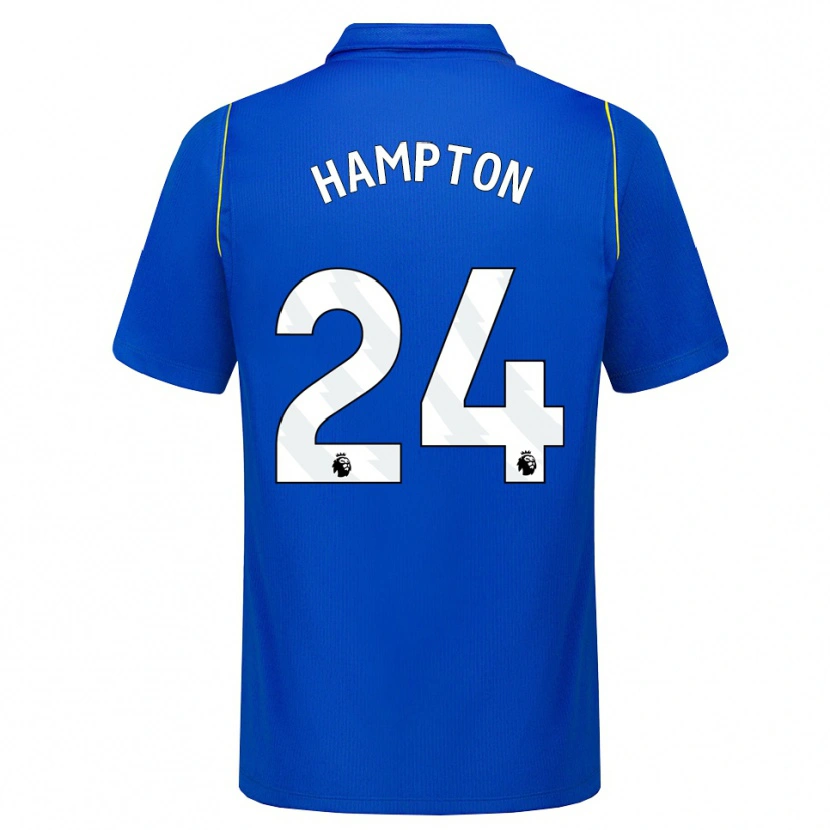 Danxen Bambino Maglia Hannah Hampton #24 Blu Giallo Kit Gara Home 2026/27 Maglietta