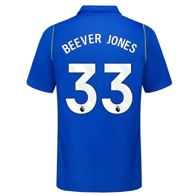 Danxen Bambino Maglia Aggie Beever-Jones #33 Blu Giallo Kit Gara Home 2026/27 Maglietta