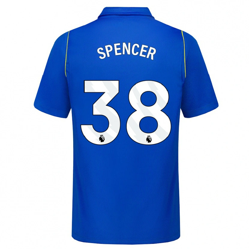 Danxen Bambino Maglia Becky Spencer #38 Blu Giallo Kit Gara Home 2026/27 Maglietta
