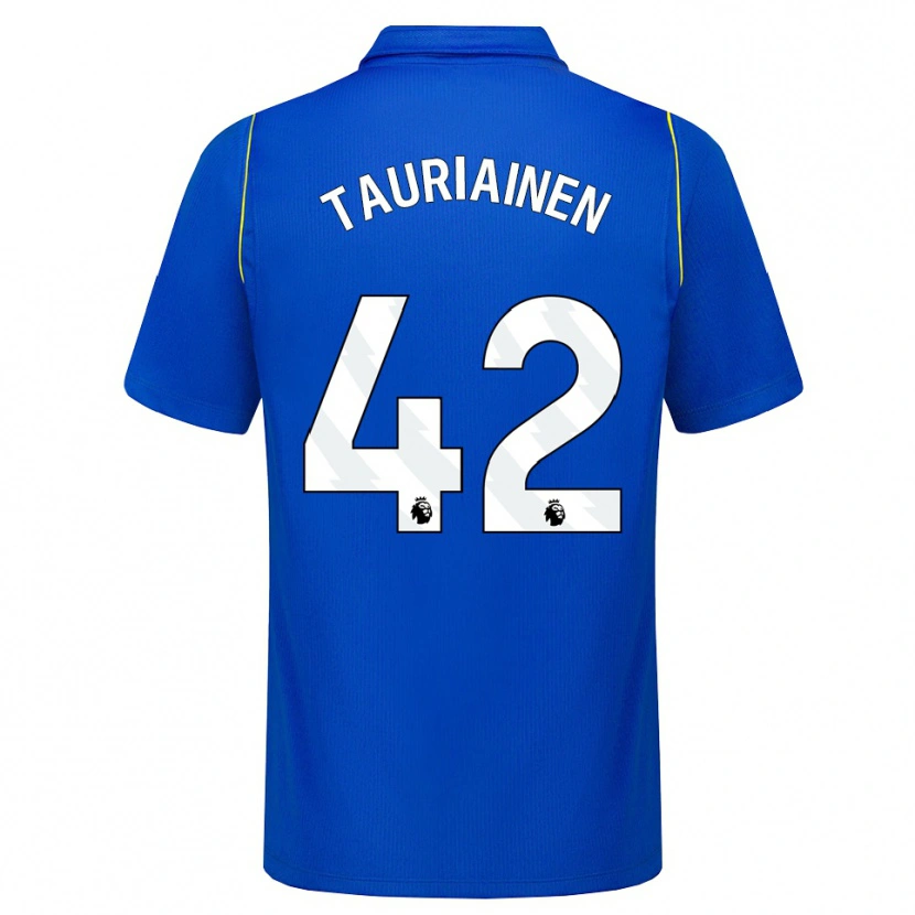 Danxen Bambino Maglia Jimi Tauriainen #42 Blu Giallo Kit Gara Home 2026/27 Maglietta