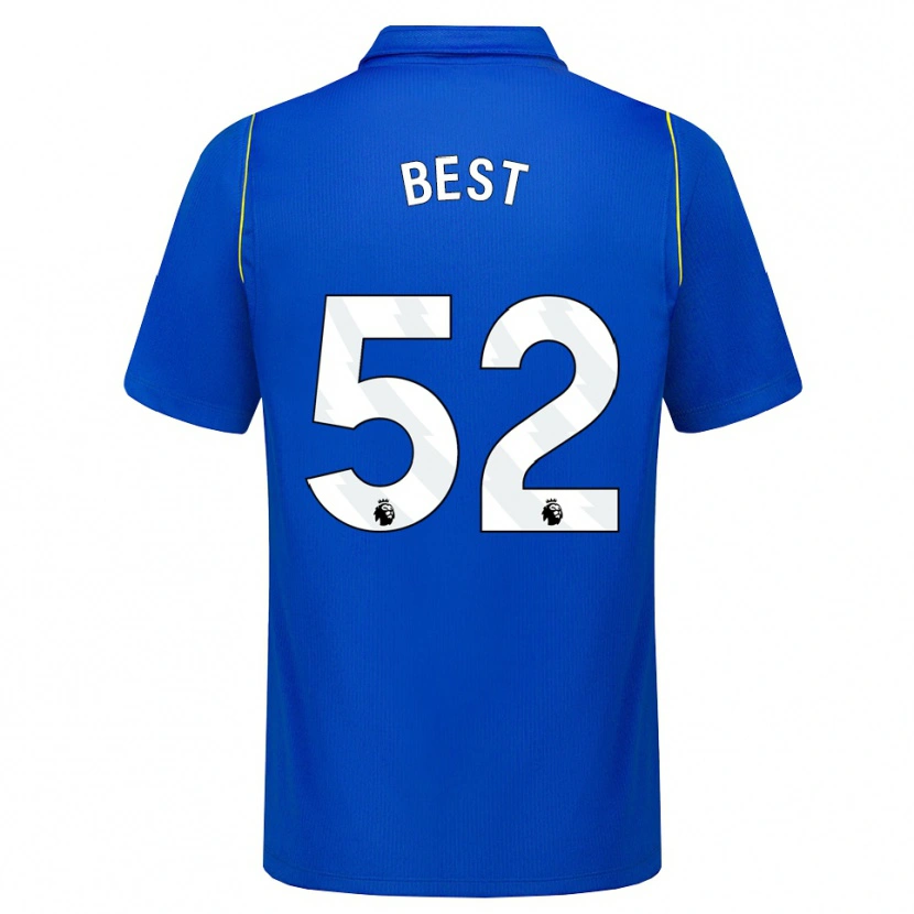 Danxen Bambino Maglia Kian Best #52 Blu Giallo Kit Gara Home 2026/27 Maglietta