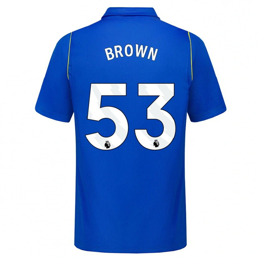 Danxen Bambino Maglia Lola Brown #53 Blu Giallo Kit Gara Home 2026/27 Maglietta