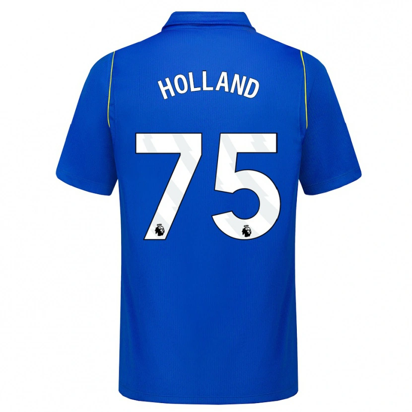 Danxen Bambino Maglia Charlie Holland #75 Blu Giallo Kit Gara Home 2026/27 Maglietta