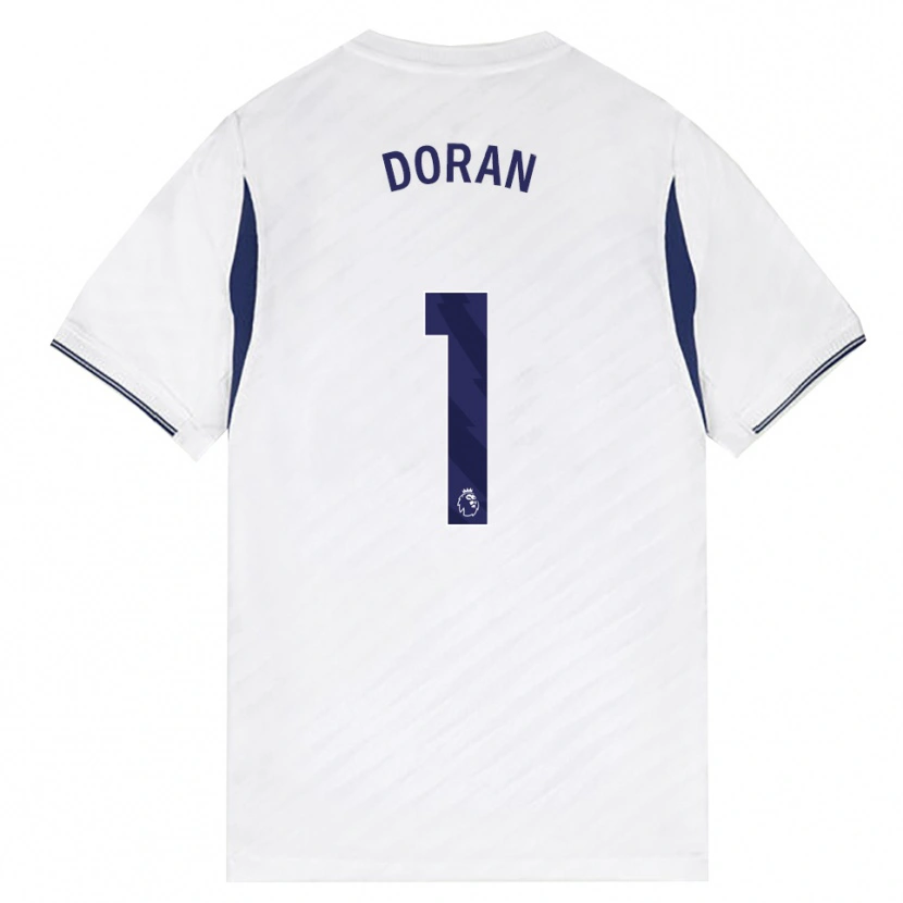 Danxen Bambino Maglia Farren Doran #1 Bianco Rosso Viola Kit Gara Home 2026/27 Maglietta